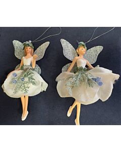 Gisela Graham Luxury Iridescent Forest Fairy Hanging x2
